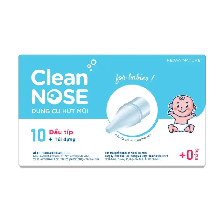 Bộ 10 Đầu Típ Hút Mũi Clean Nose Cho Trẻ Từ 0 Tháng Tuổi
