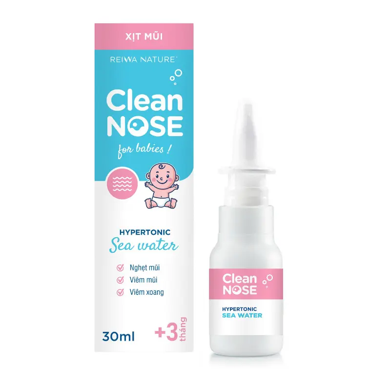 Nước Xịt Mũi Clean Nose Cho Trẻ Từ 3 Tháng Tuổi 30ml